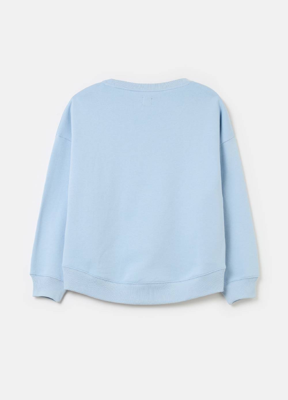 Ovs Felpa Con Scollo A V E Ricamo Logo