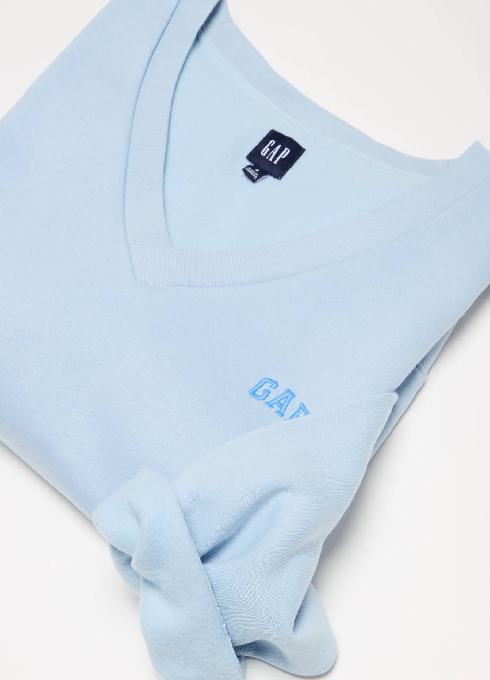 Ovs Felpa Con Scollo A V E Ricamo Logo