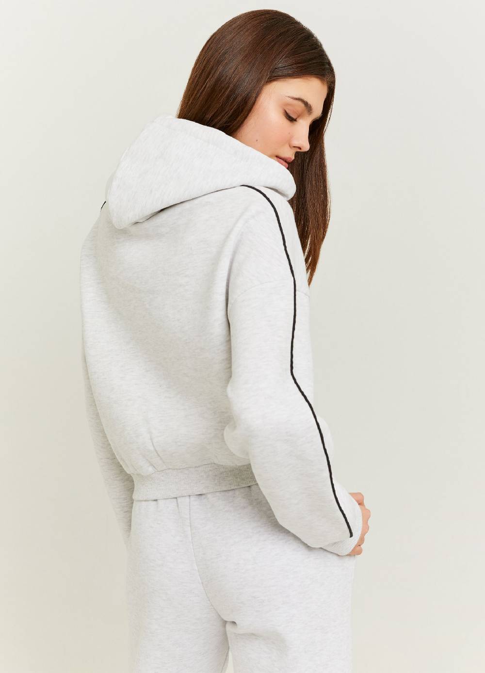 Ovs Felpa Crop Con Cappuccio E Stampa