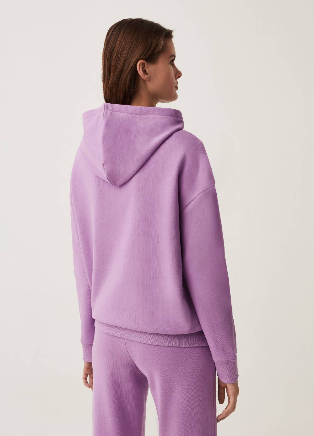 Ovs Felpa Fitness Con Cappuccio Stampa Lettering