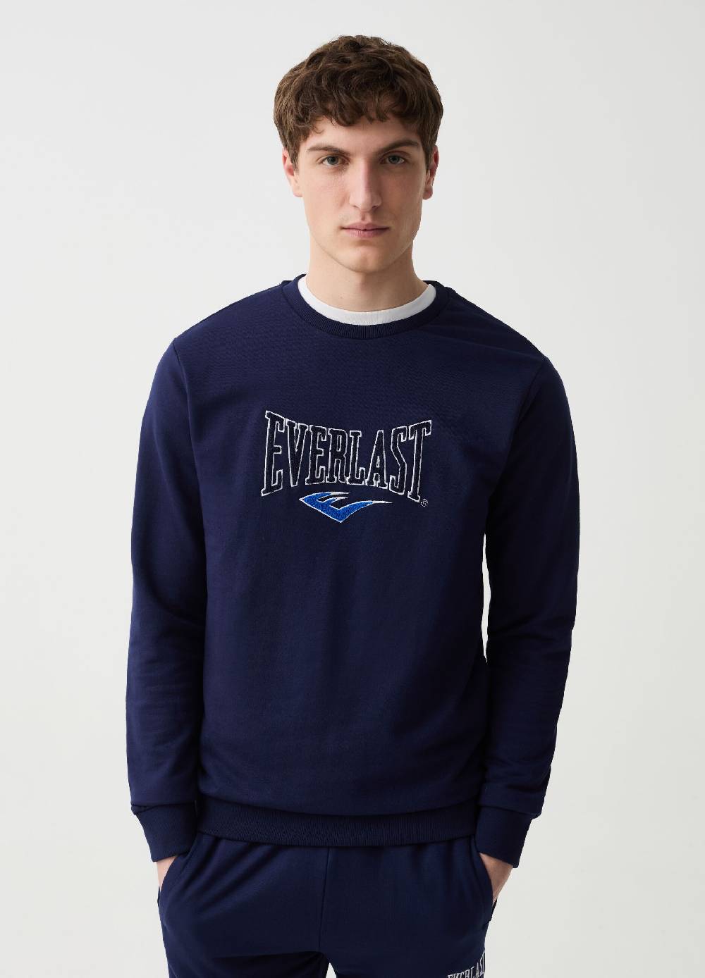 Ovs Felpa girocollo con ricamo logo boucle