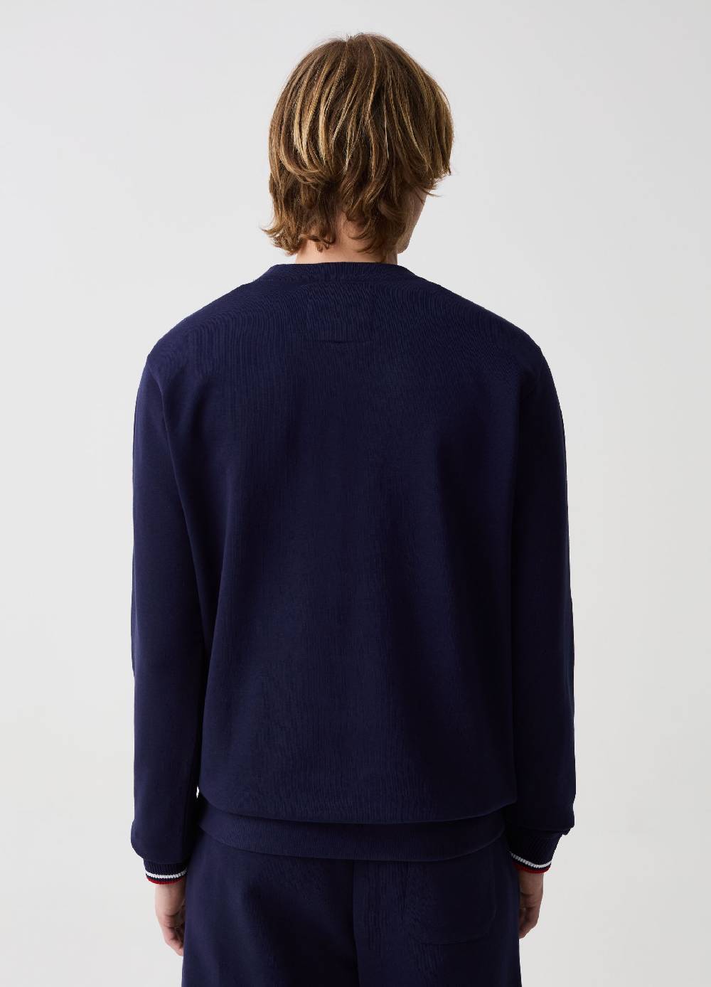 Ovs Felpa In Cotone Con Applicazione Logo Boucle