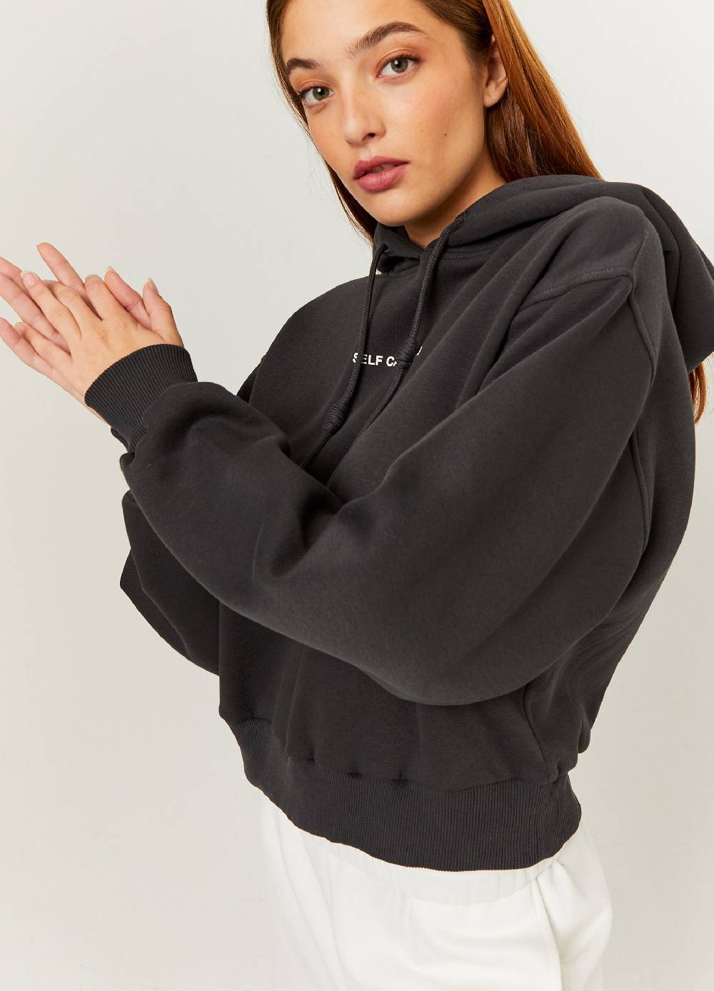 Ovs Felpa Over Con Cappuccio E Stampa