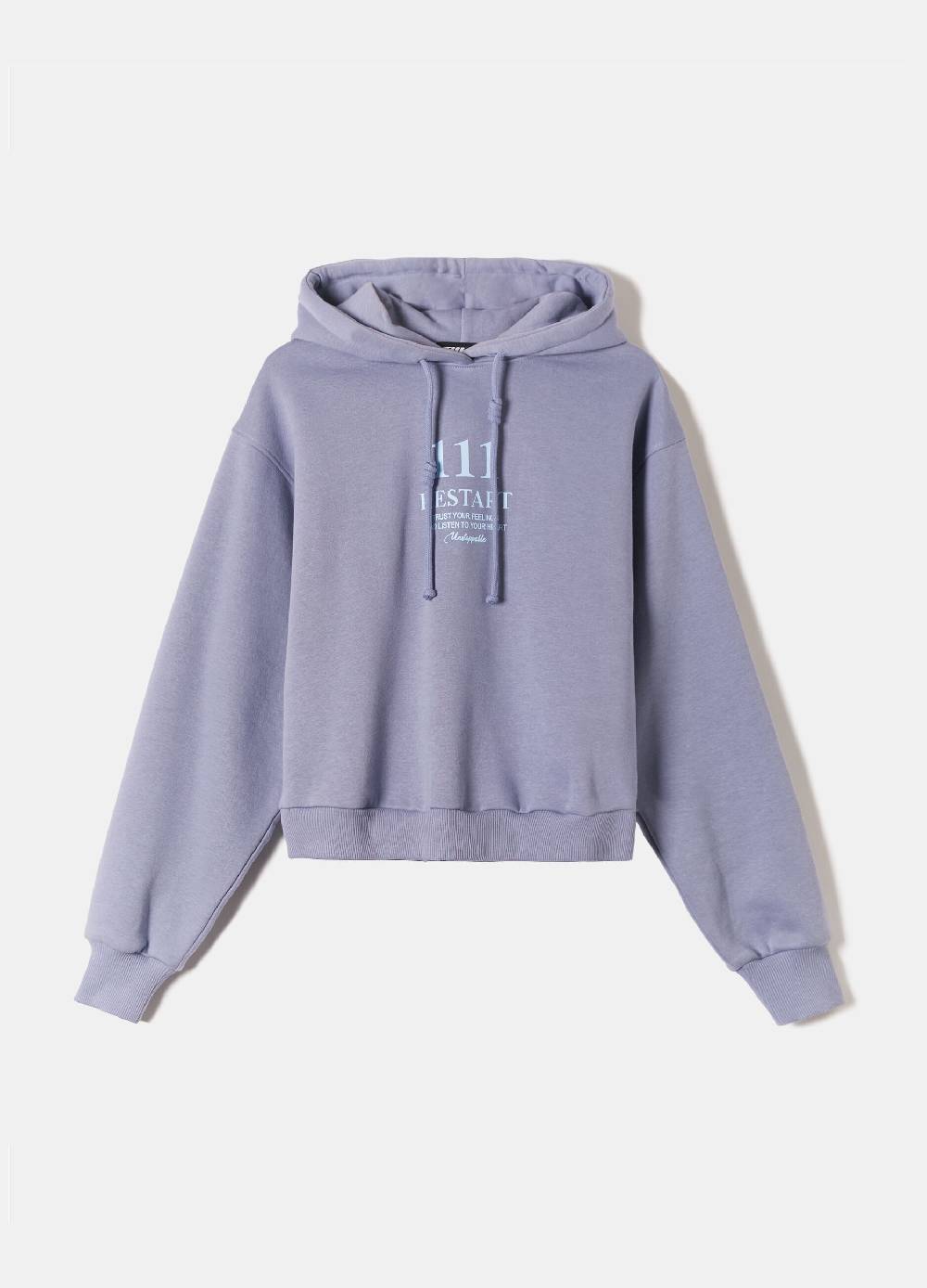 Ovs Felpa Over Con Cappuccio E Stampa