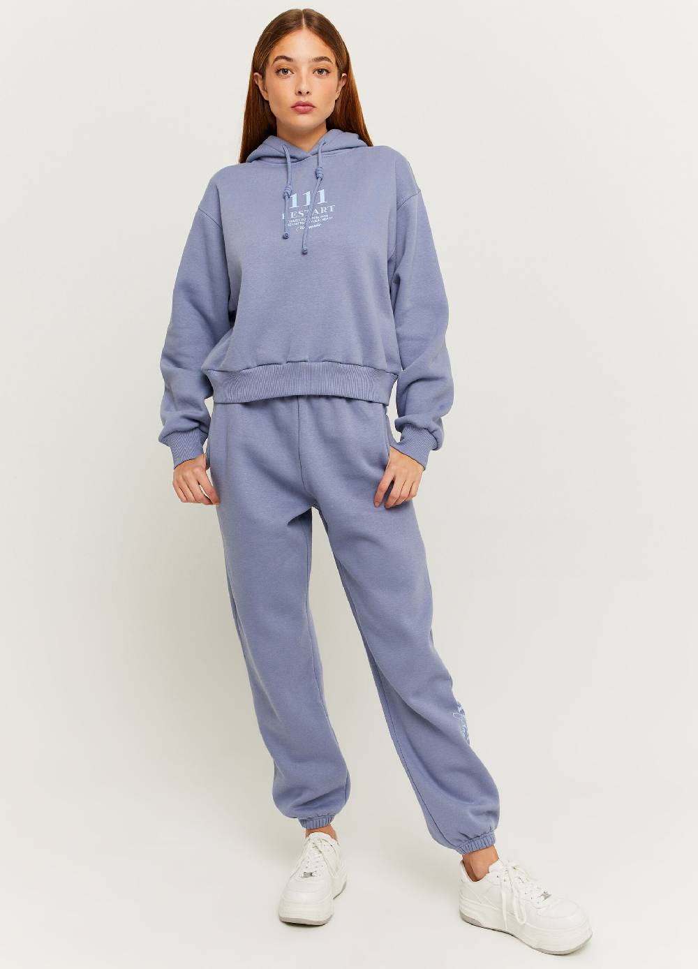 Ovs Felpa over con cappuccio e stampa