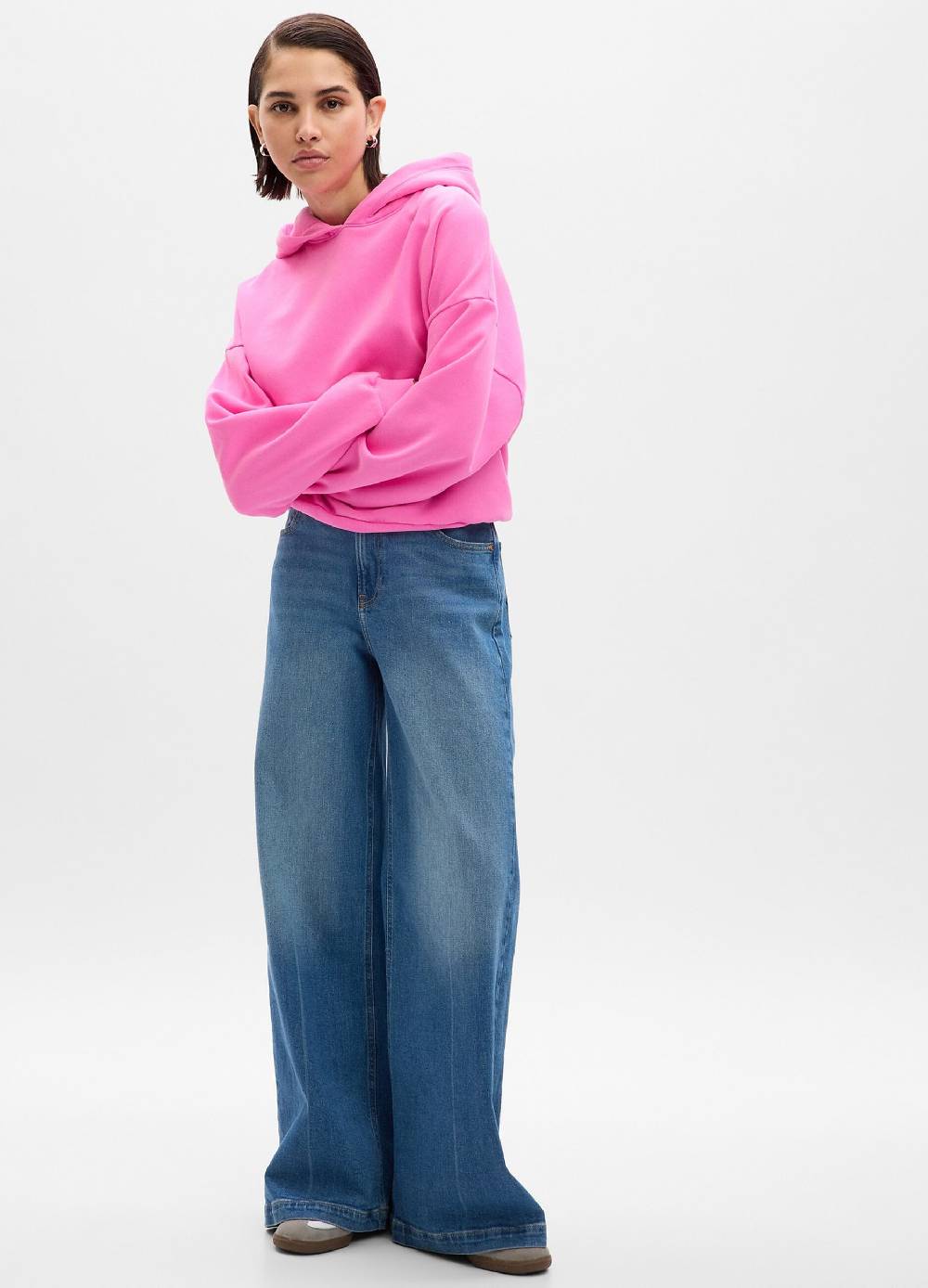 Ovs Felpa oversize con cappuccio