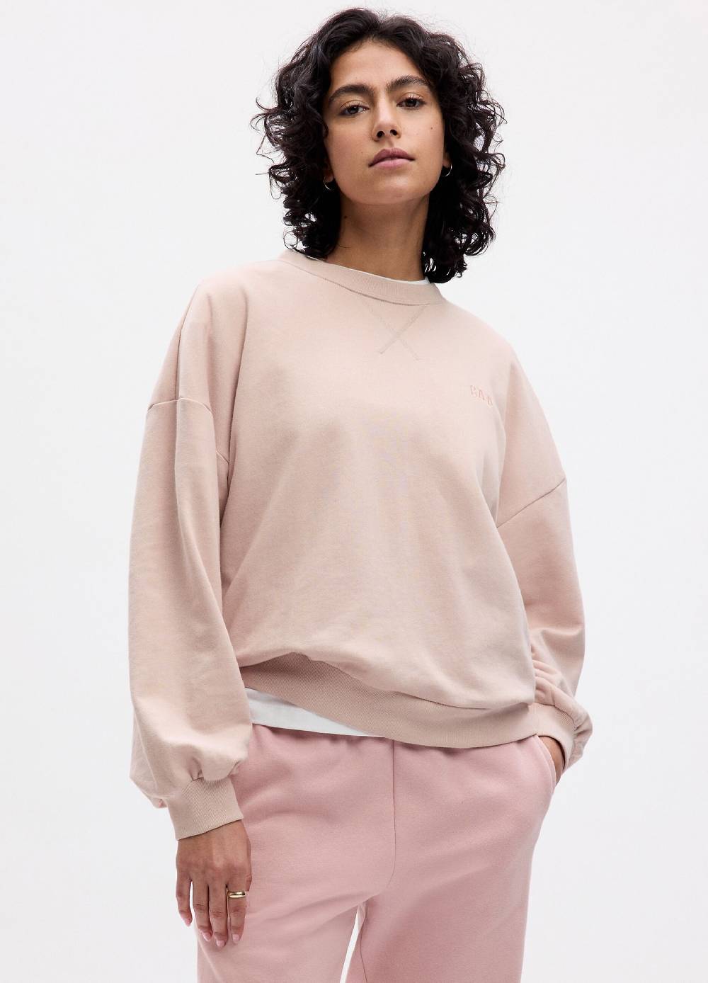 Ovs Felpa oversize con ricamo logo