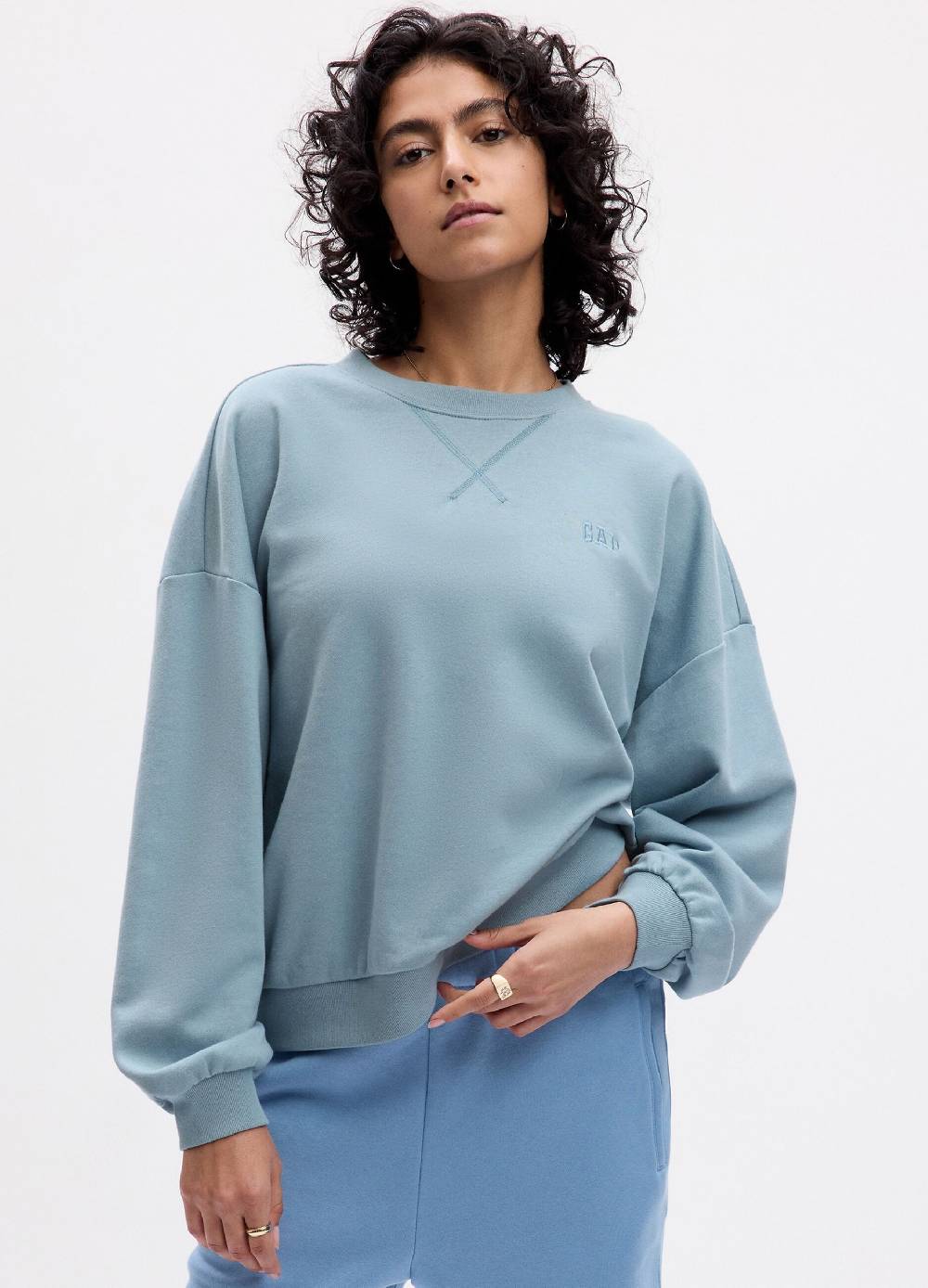 Ovs Felpa oversize con ricamo logo