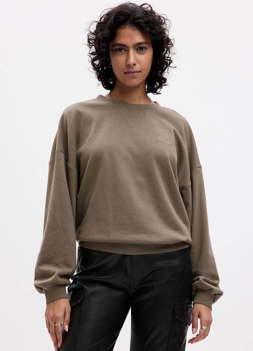 Ovs Felpa oversize con ricamo logo