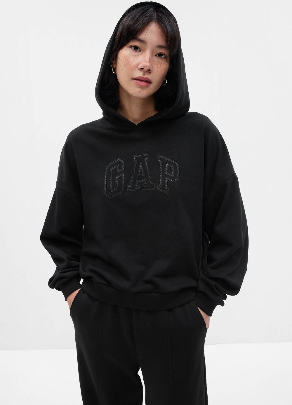 Ovs Felpa oversize ricamo logo con dettagli lurex