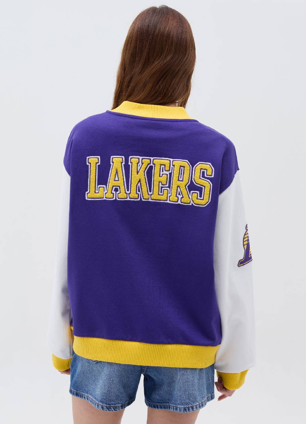 Ovs Felpa Varsity Bicolore NBA Los Angeles Lakers