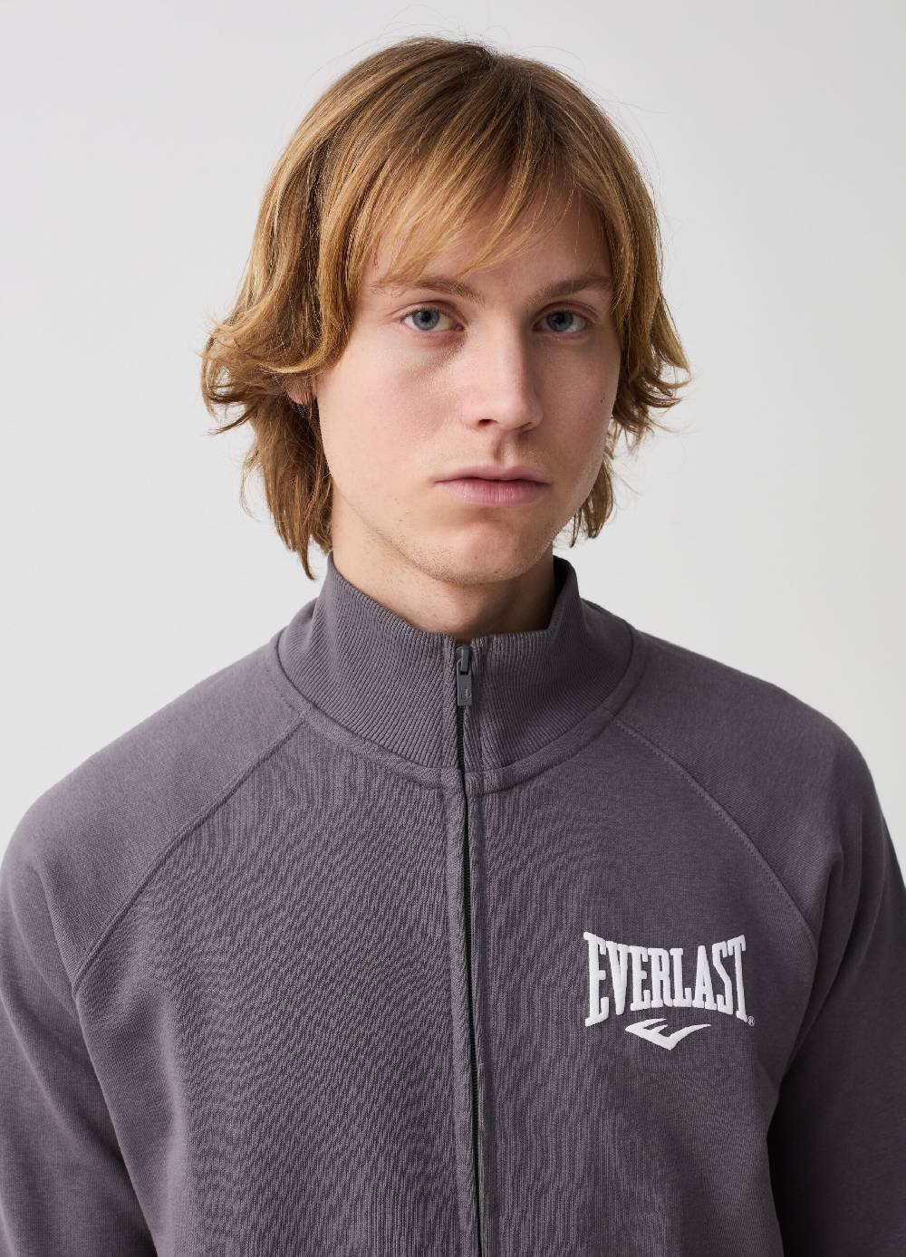 Ovs Full-zip A Collo Alto Con Ricamo Logo