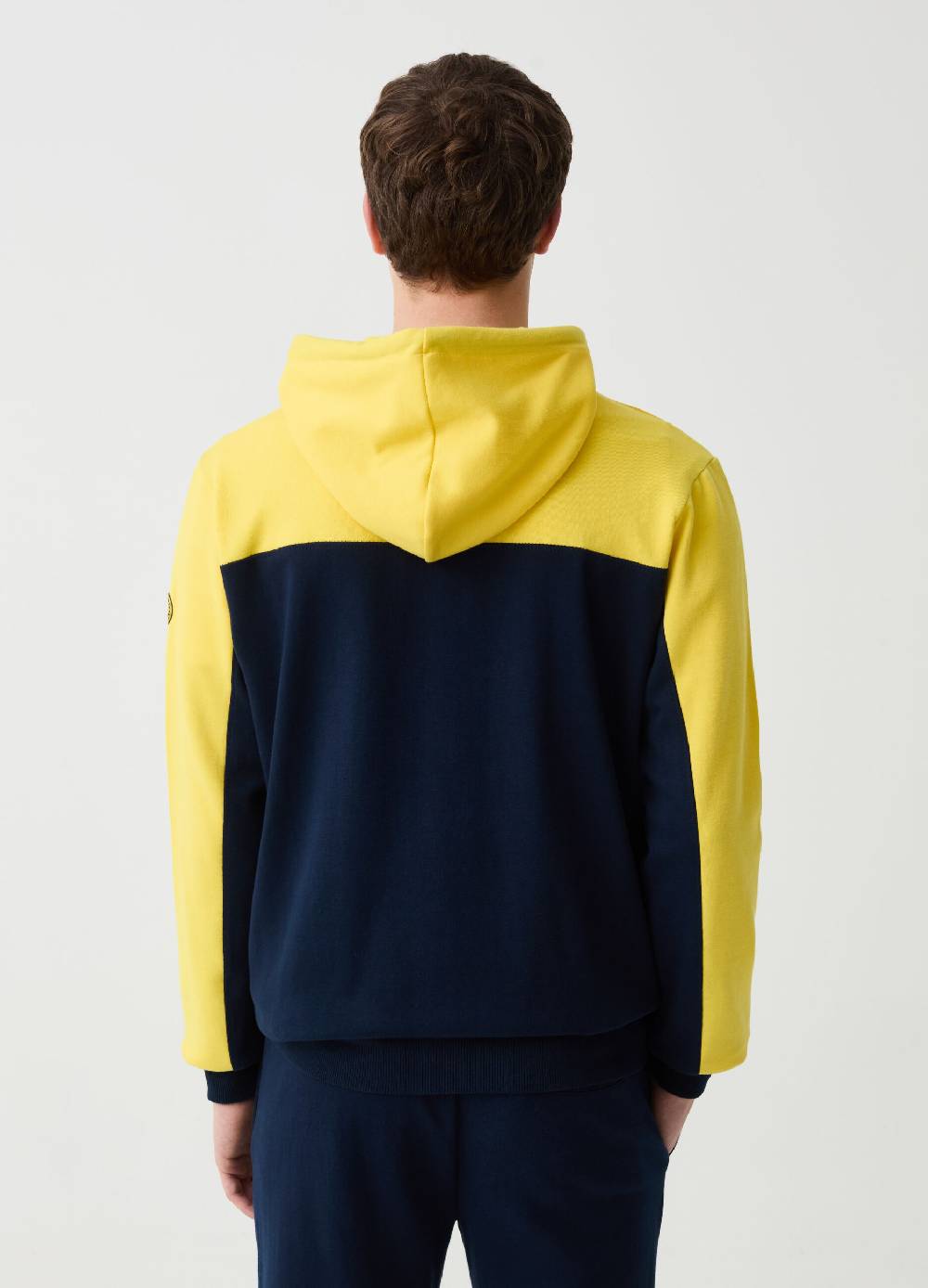 Ovs Full-zip Bicolore Con Cappuccio Navigare Sport