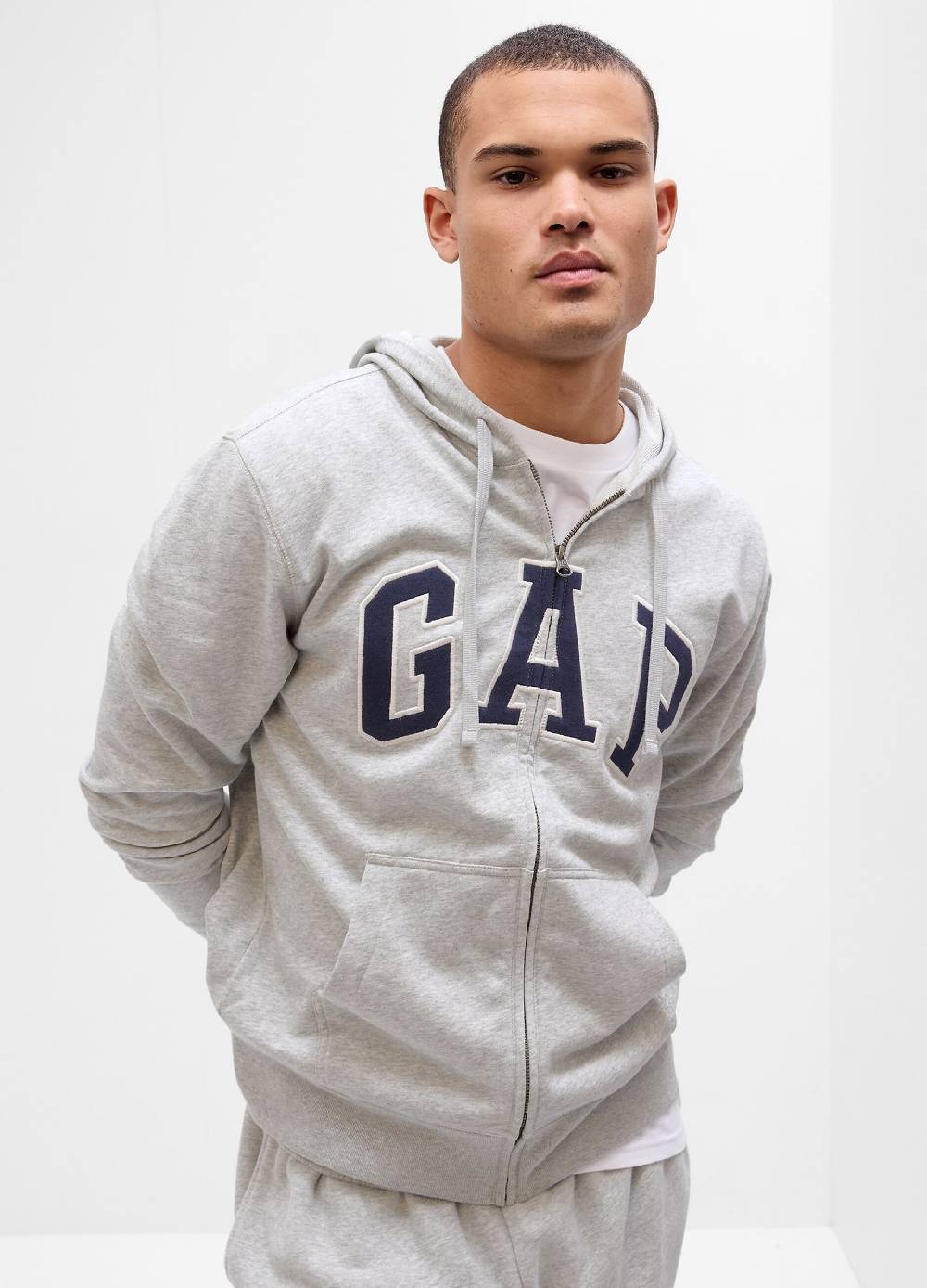 Ovs Full-zip con cappuccio e ricamo logo