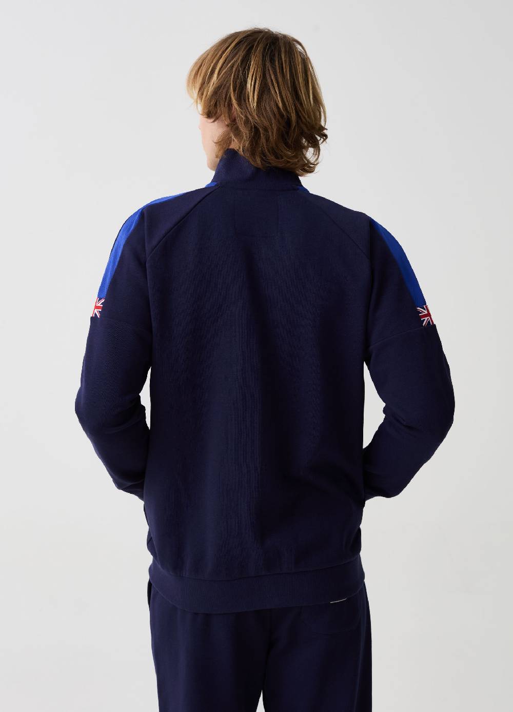 Ovs Full-zip In Felpa Con Ricamo Logo