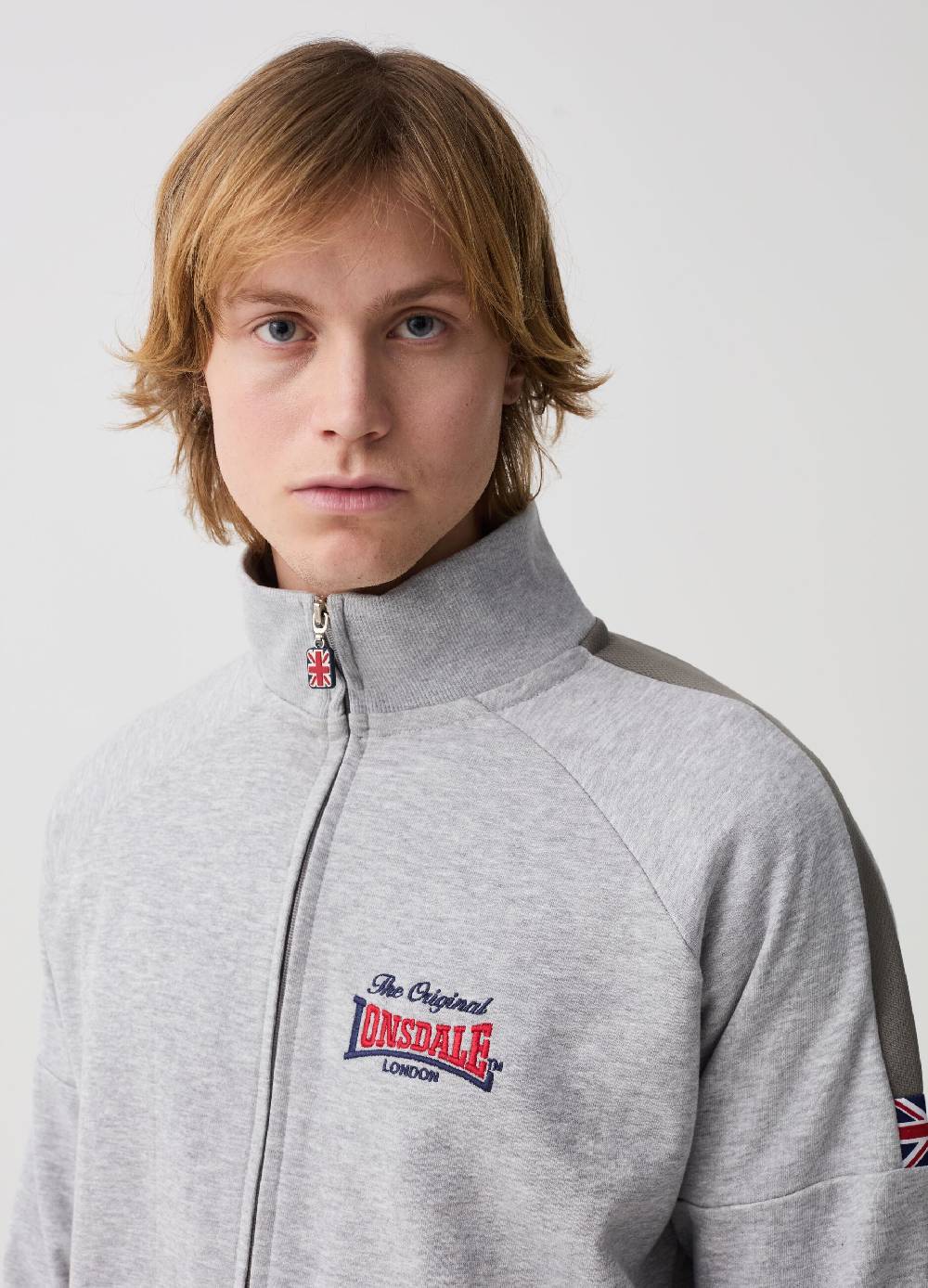 Ovs Full-zip In Felpa Con Ricamo Logo