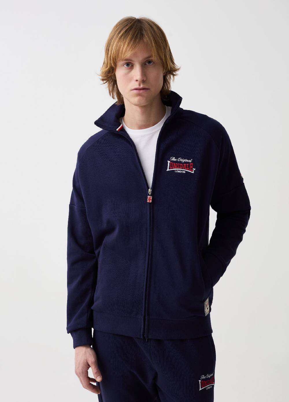 Ovs Full-zip in felpa con ricamo logo