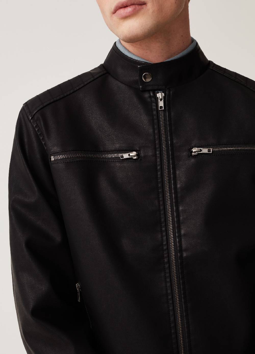 Ovs Giacca Biker A Collo Alto Grand & Hills