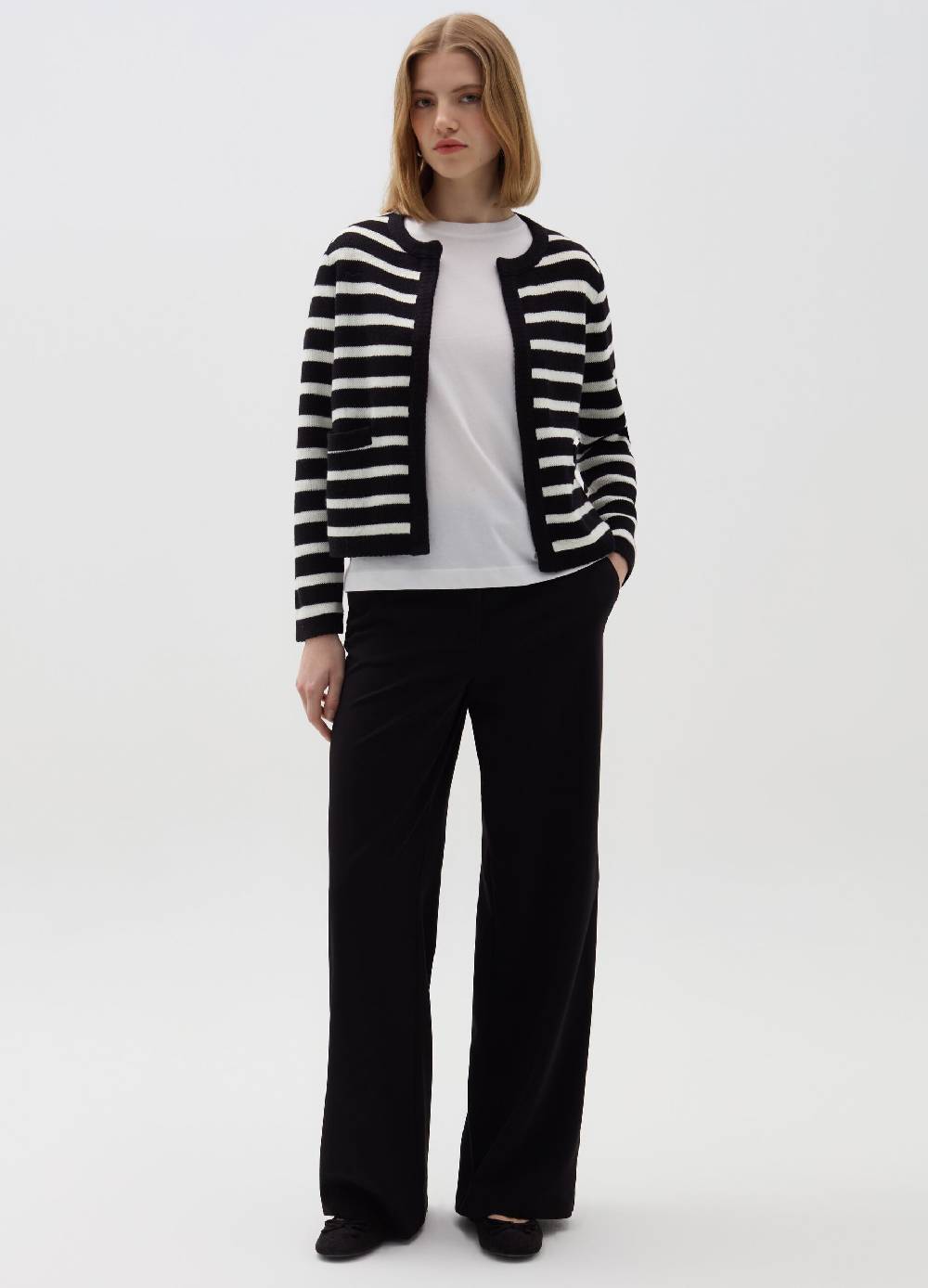 Ovs Giacca Cardigan Aperta A Righe