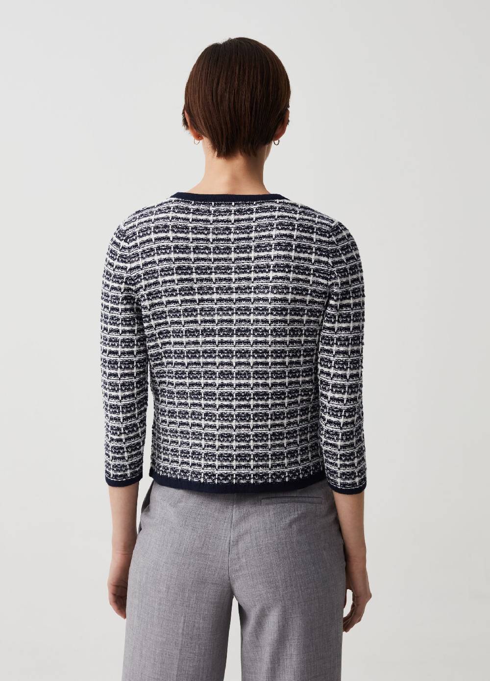 Ovs Giacca Cardigan Jacquard Con Lurex