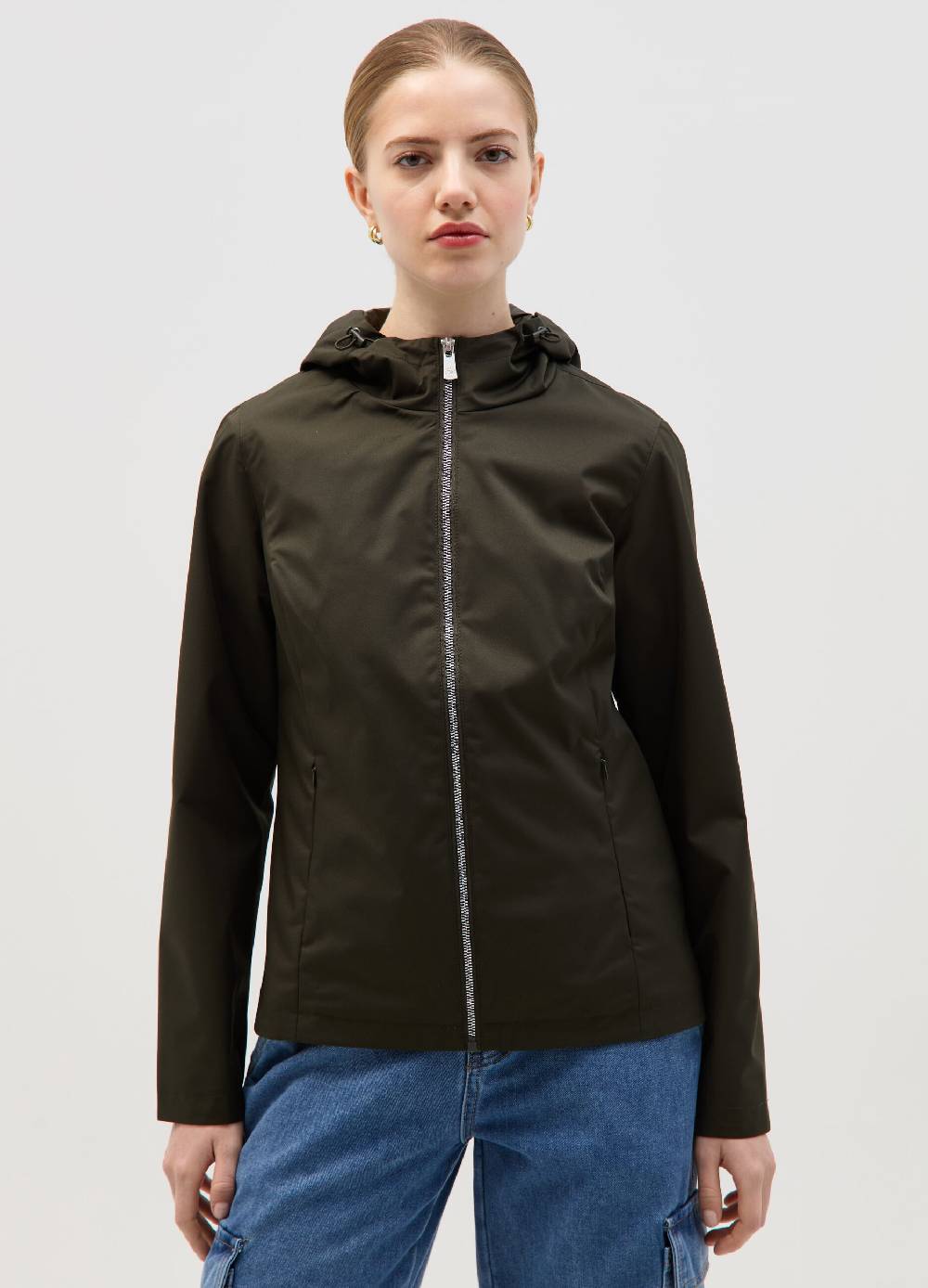 Ovs Giacca Corta Con Cappuccio E Zip