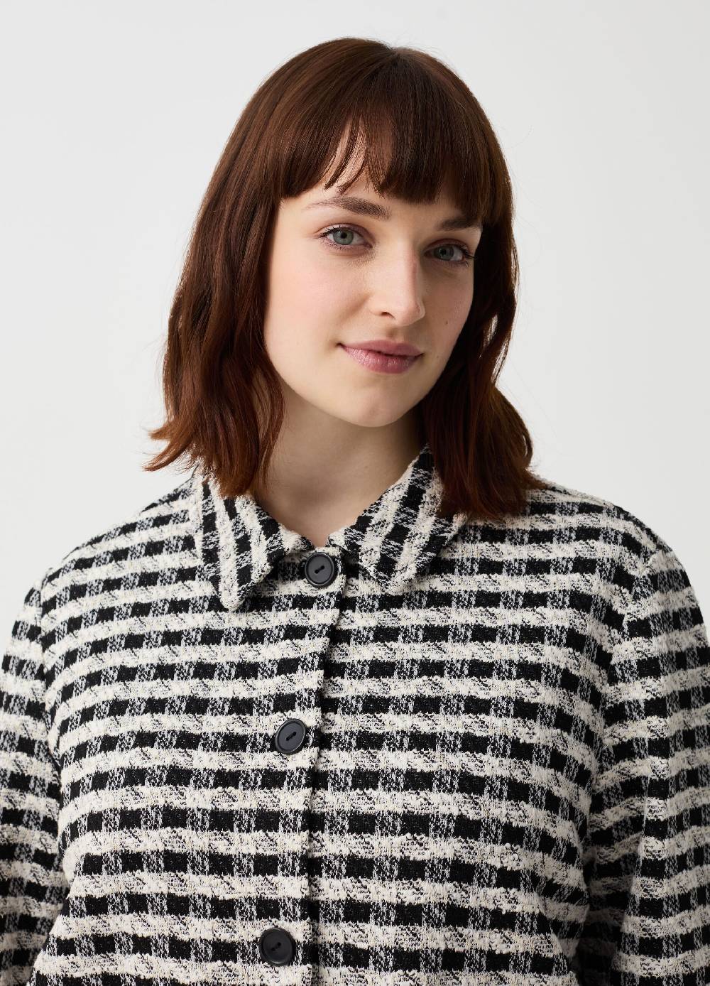 Ovs Giacca Corta Effetto Tweed Curvy