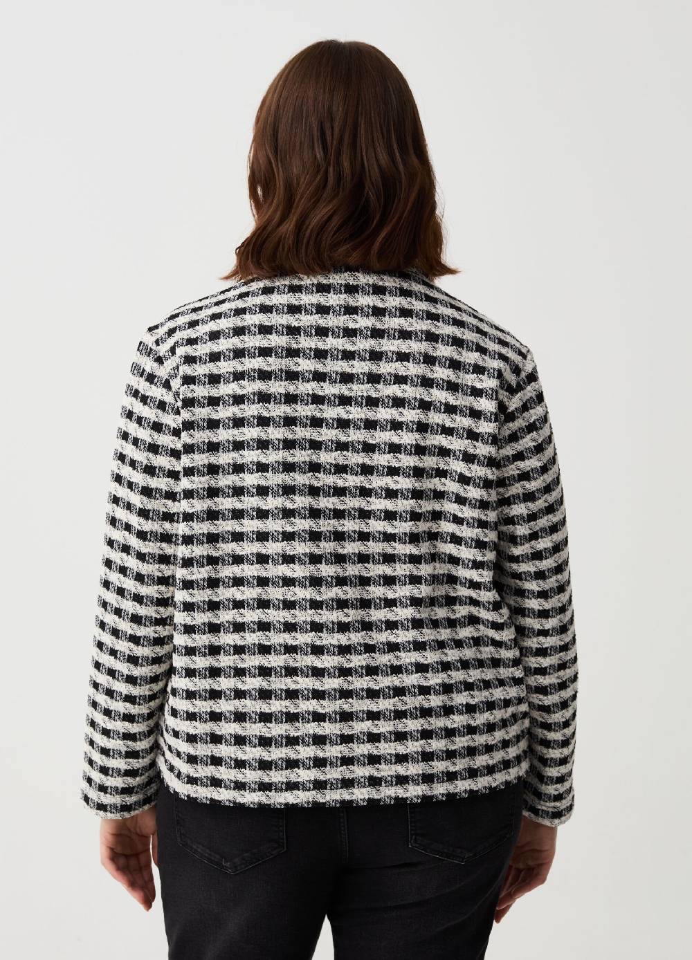 Ovs Giacca Corta Effetto Tweed Curvy