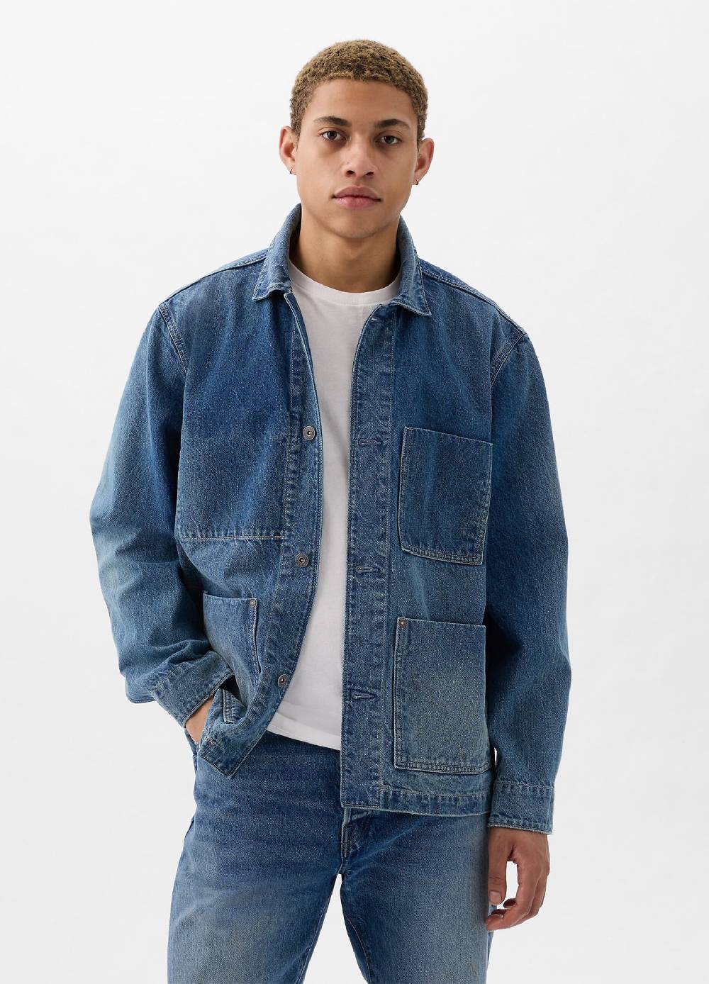 Ovs Giacca Corta In Denim Relaxed Fit
