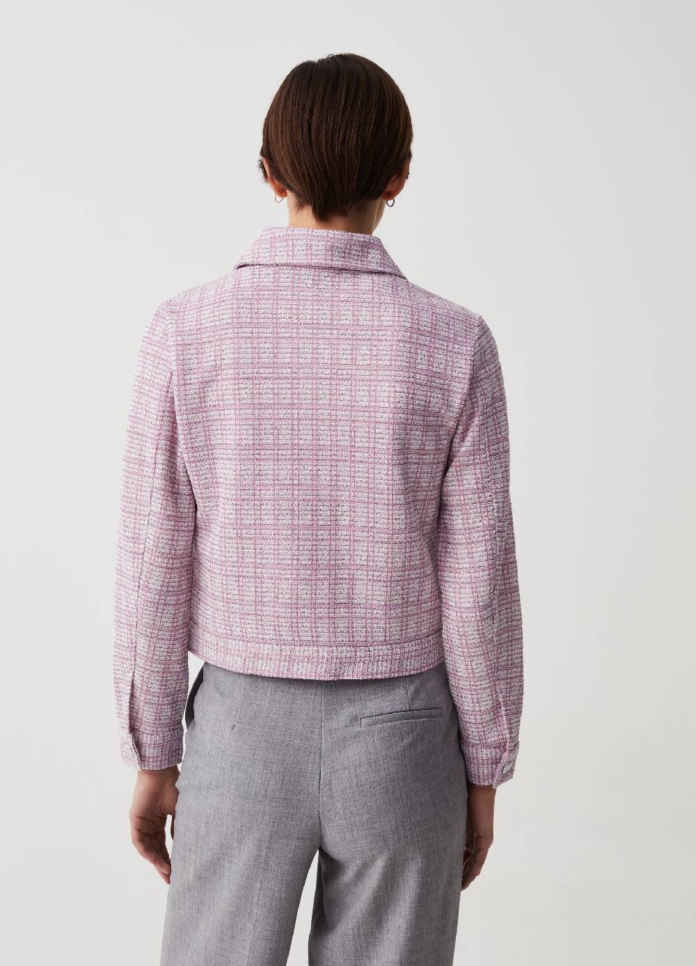 Ovs Giacca Corta In Lurex Con Bottoni Lavorati