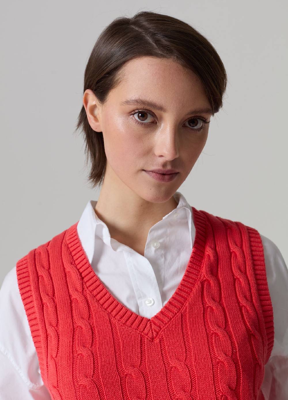 Ovs Gilet Chiuso A Coste Con Lavorazione A Trecce