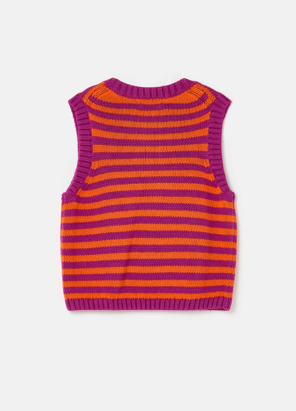 Ovs Gilet Chiuso A Coste Inglesi Fantasia A Righe