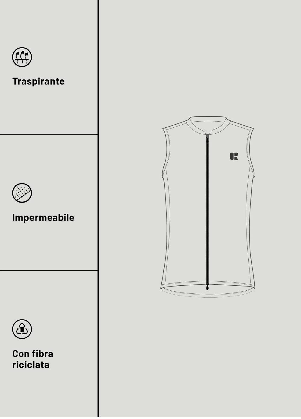 Ovs Gilet Ciclista Full-zip Urban Riders