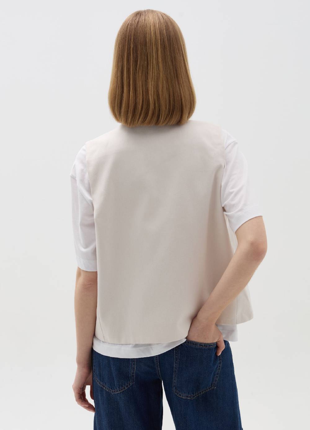 Ovs Gilet Con Ricami A Contrasto