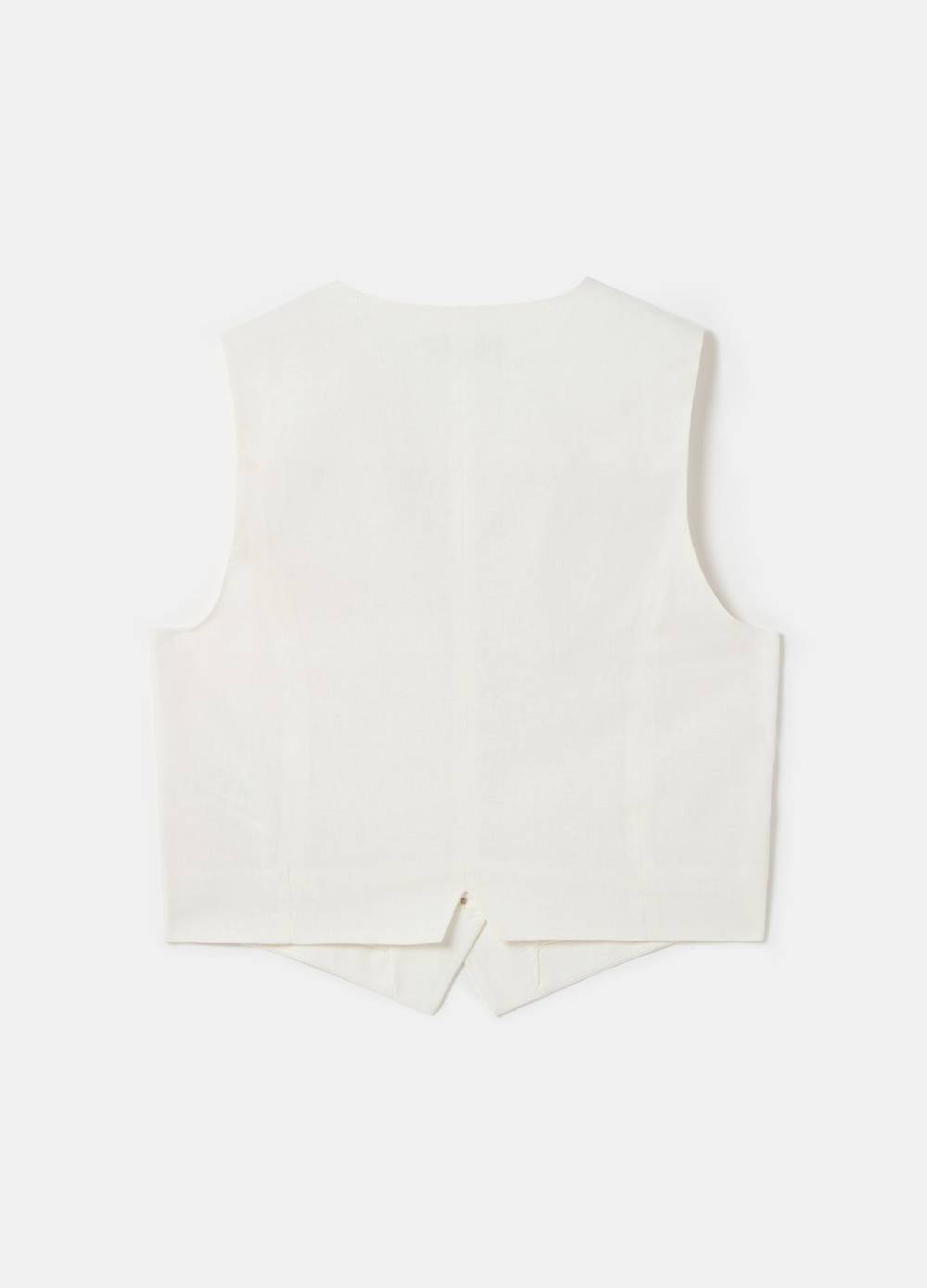 Ovs Gilet Elegante In Lino E Viscosa PIOMBO