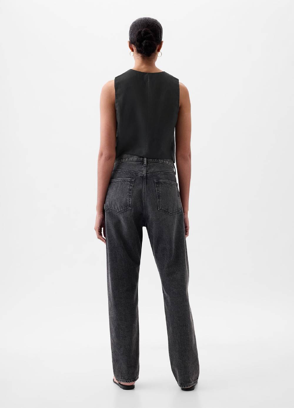 Ovs Gilet In Lino E Viscosa Scollo A V