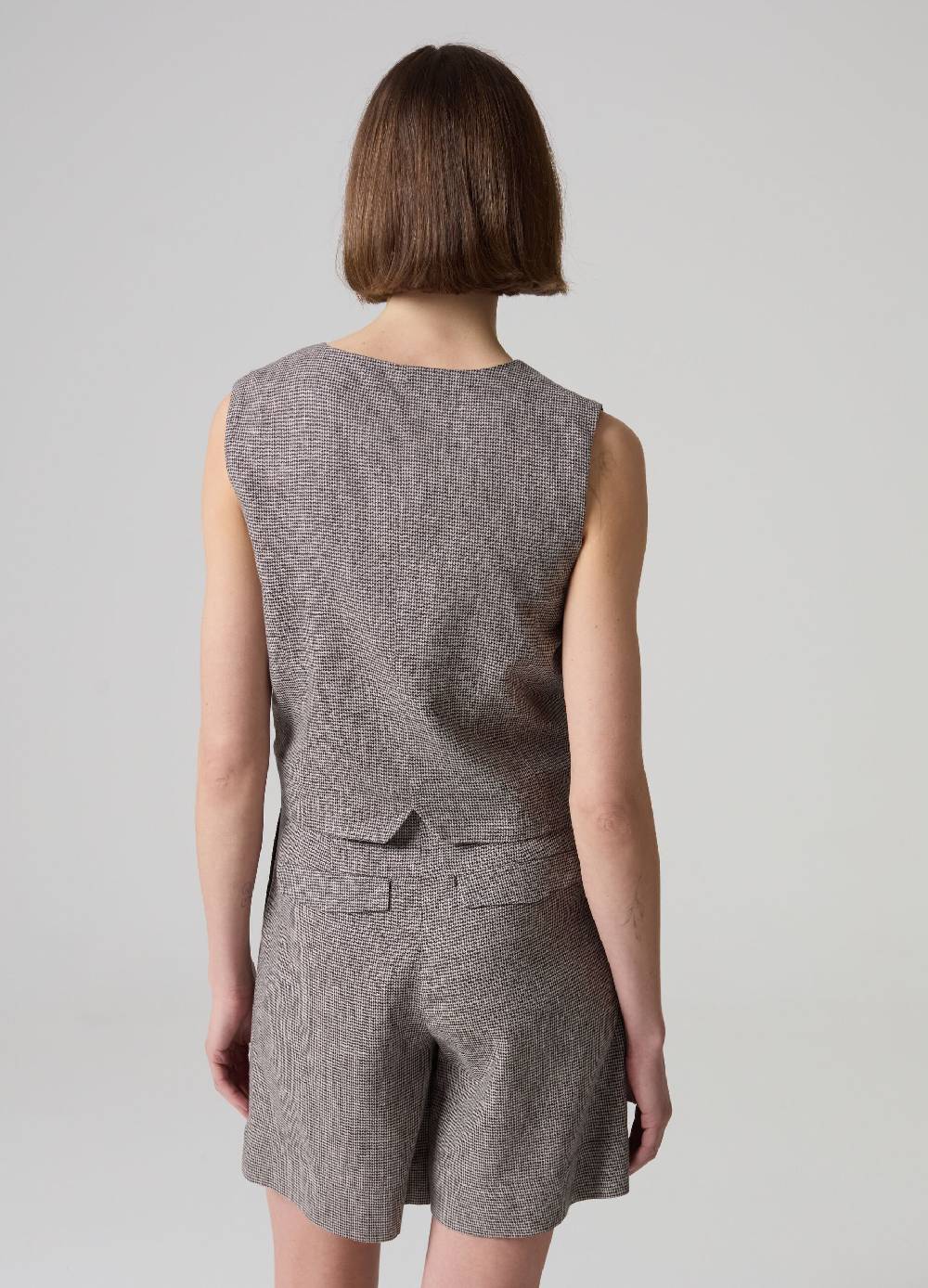 Ovs Gilet Sartoriale In Lino E Viscosa