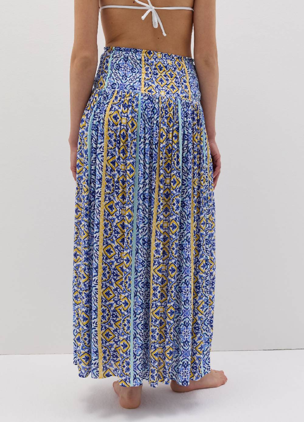 Ovs Gonna Estiva Plisse Stampata Positano