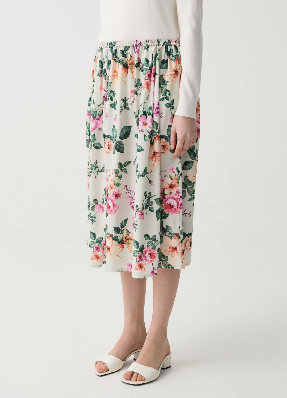 Ovs Gonna Midi A Ruota In Crêpe