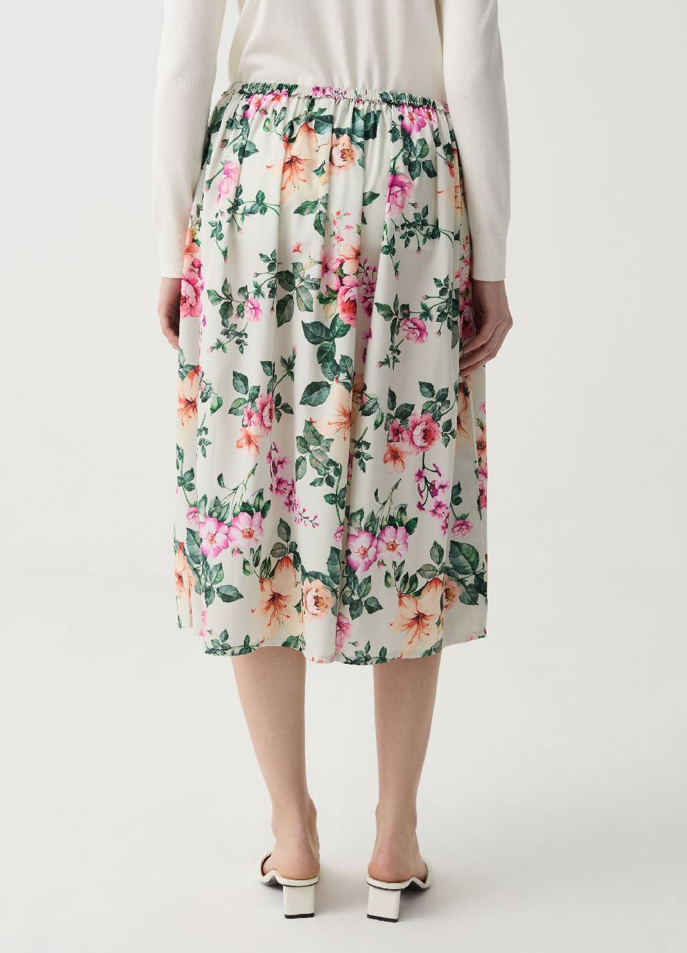 Ovs Gonna Midi A Ruota In Crêpe