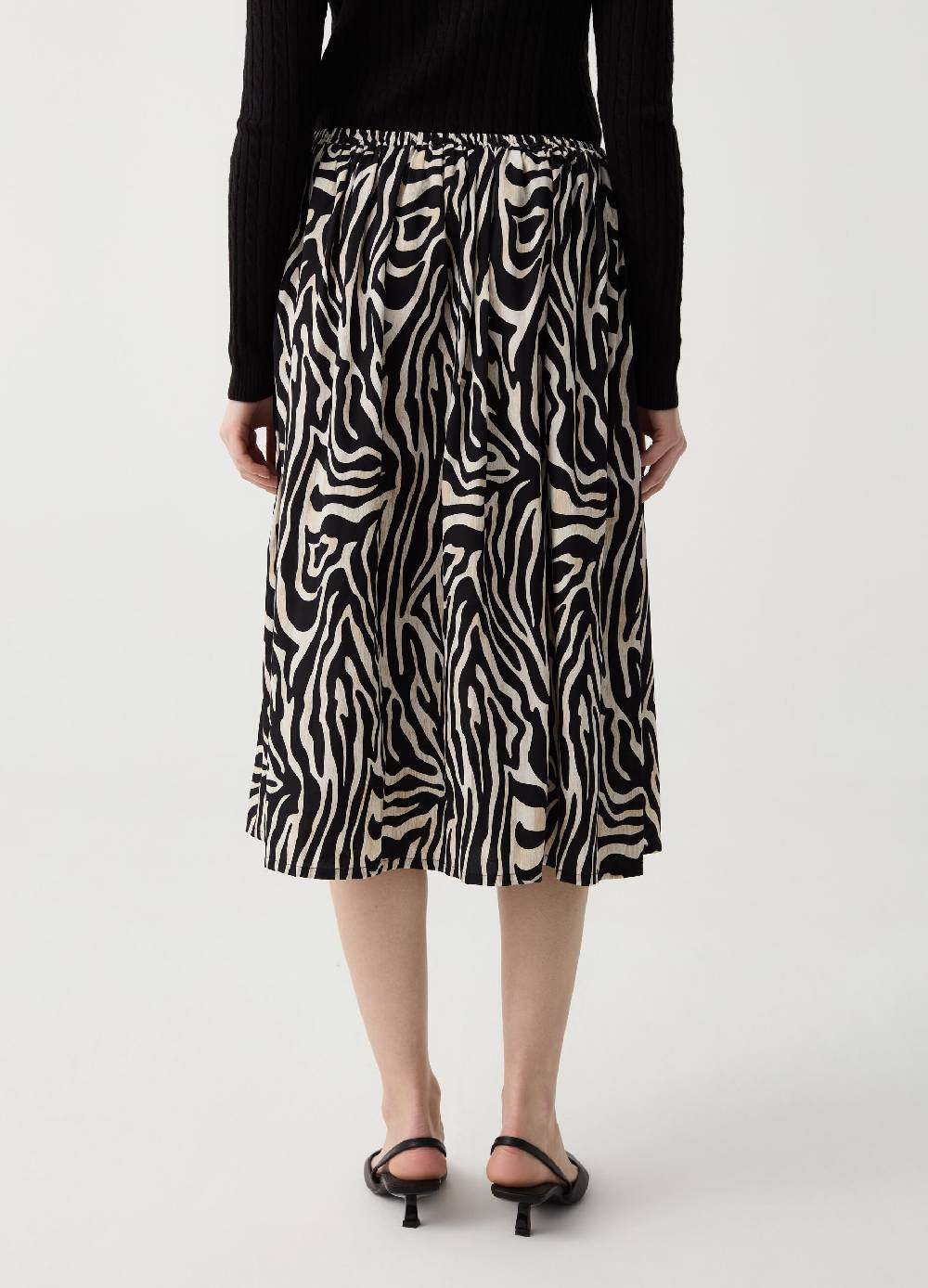 Ovs Gonna Midi A Ruota In Crêpe