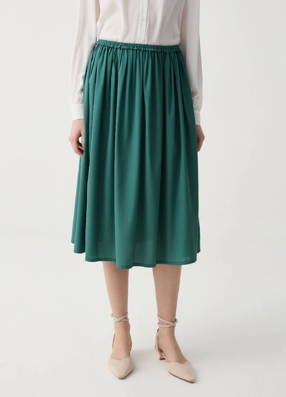 Ovs Gonna Midi A Ruota In Crêpe