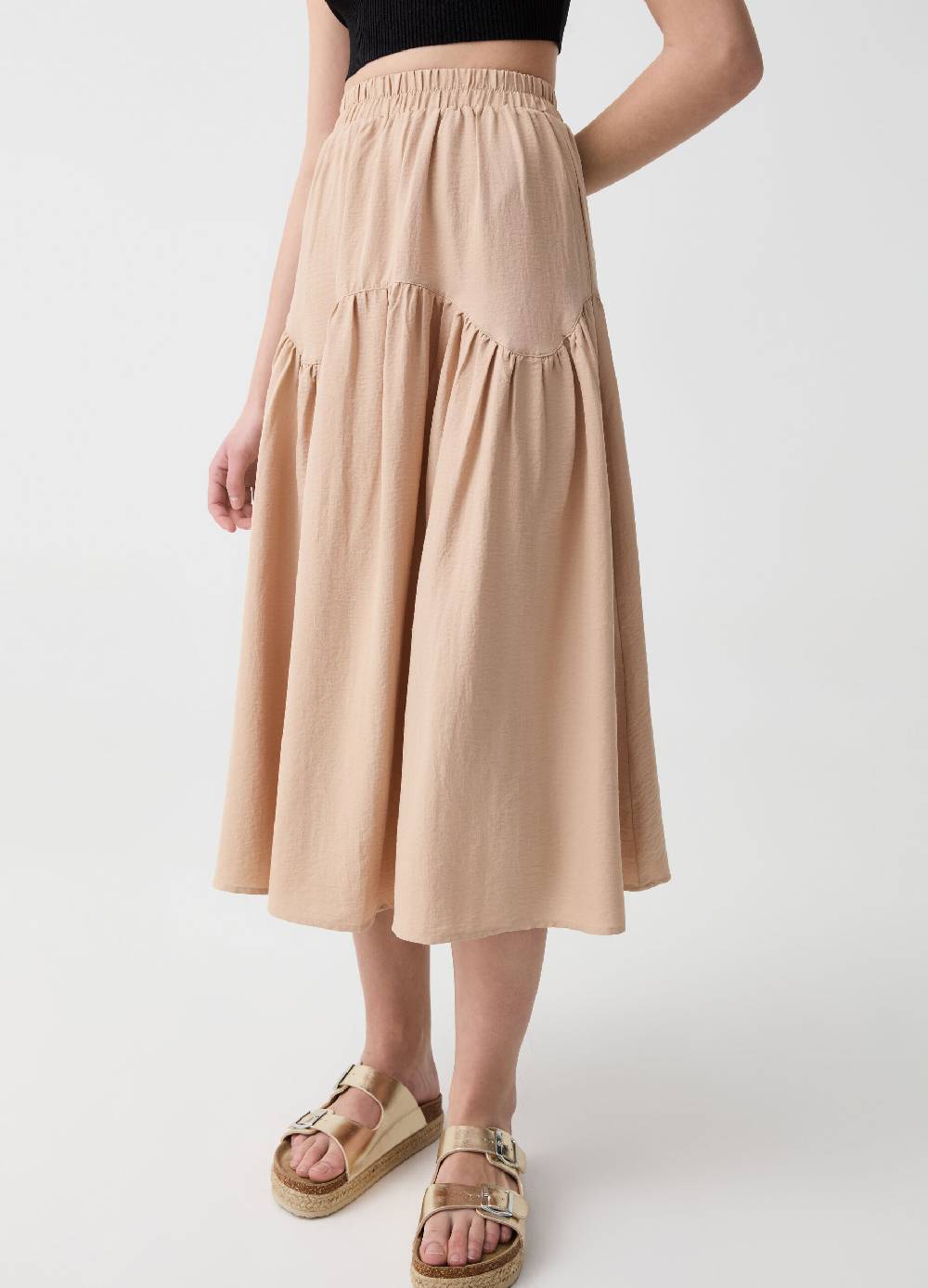 Ovs Gonna Midi Con Balza