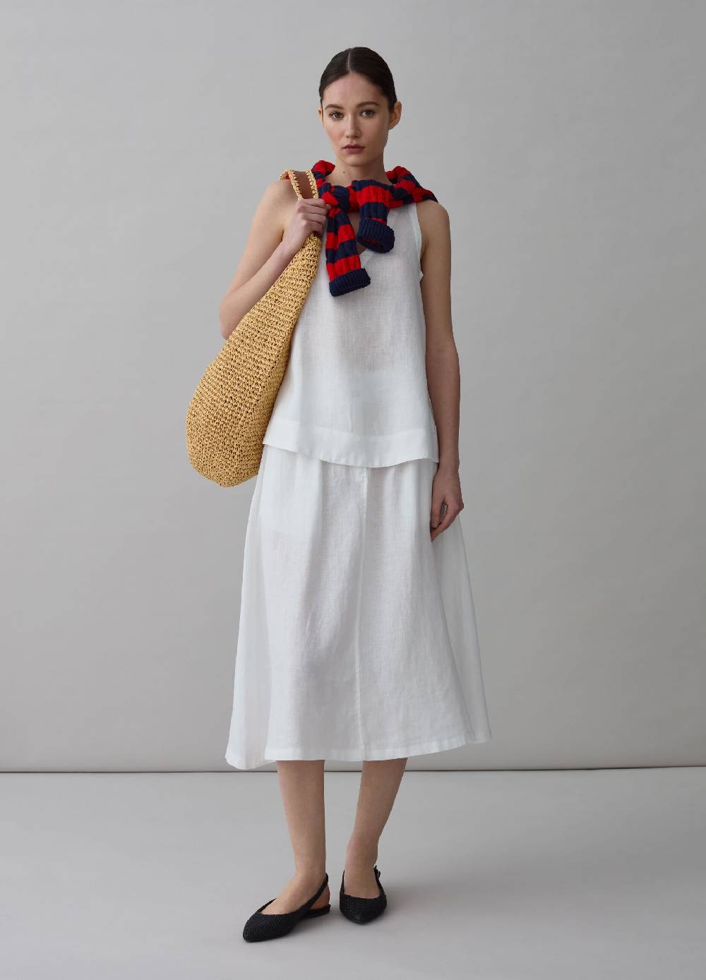 Ovs Gonna midi in lino