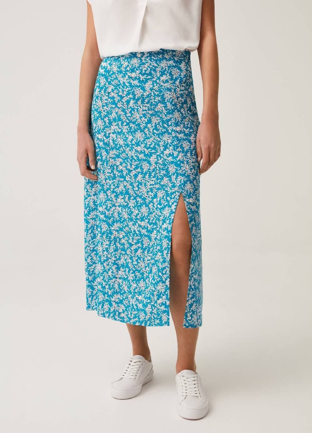 Ovs Gonna Midi In Viscosa Con Spacco