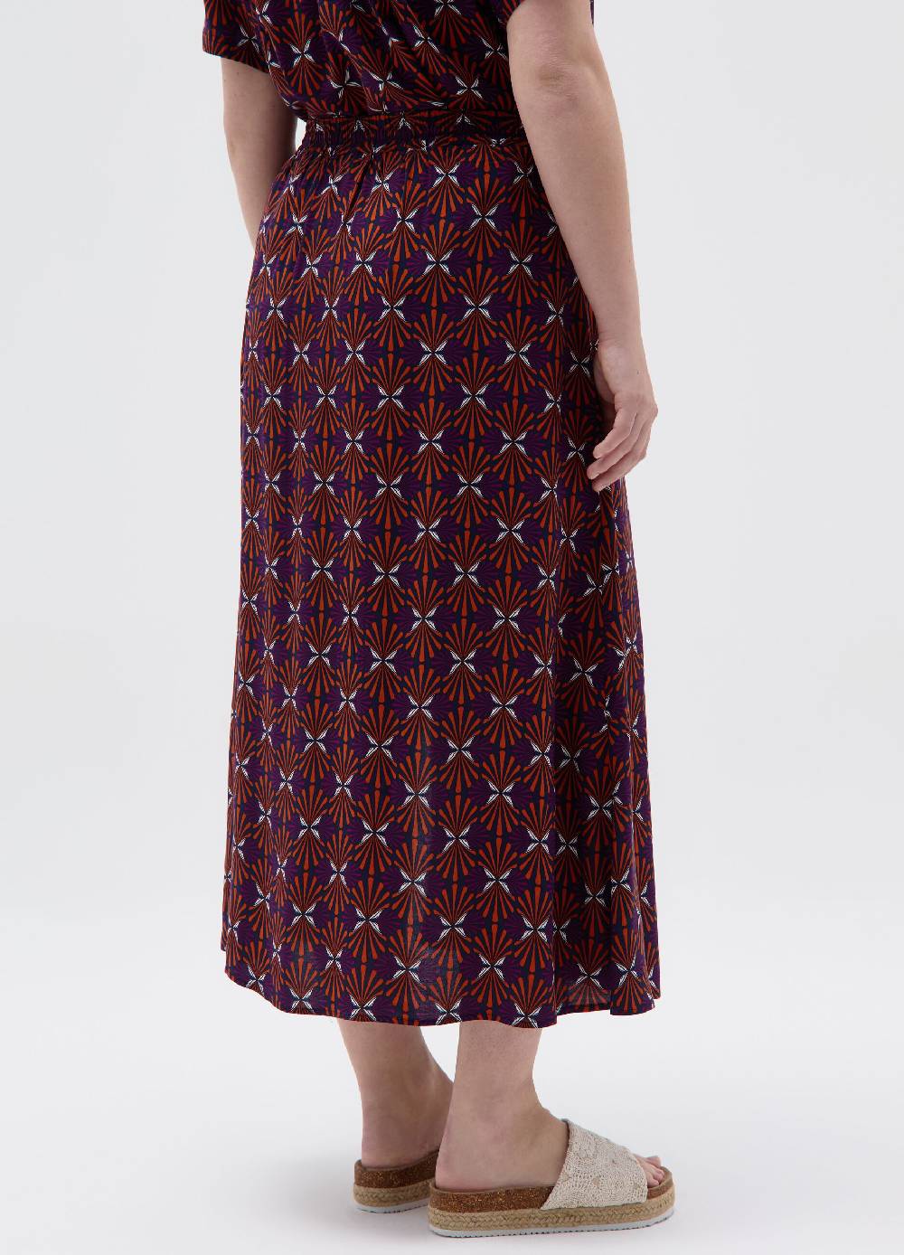 Ovs Gonna Midi Stampata Con Spacco Curvy