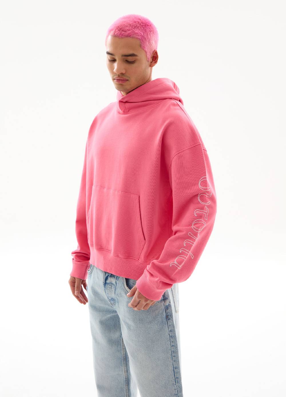 Ovs Graphic Light Hoodie Bubblegum