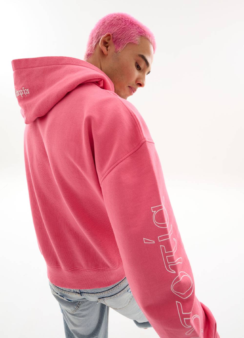 Ovs Graphic Light Hoodie Bubblegum