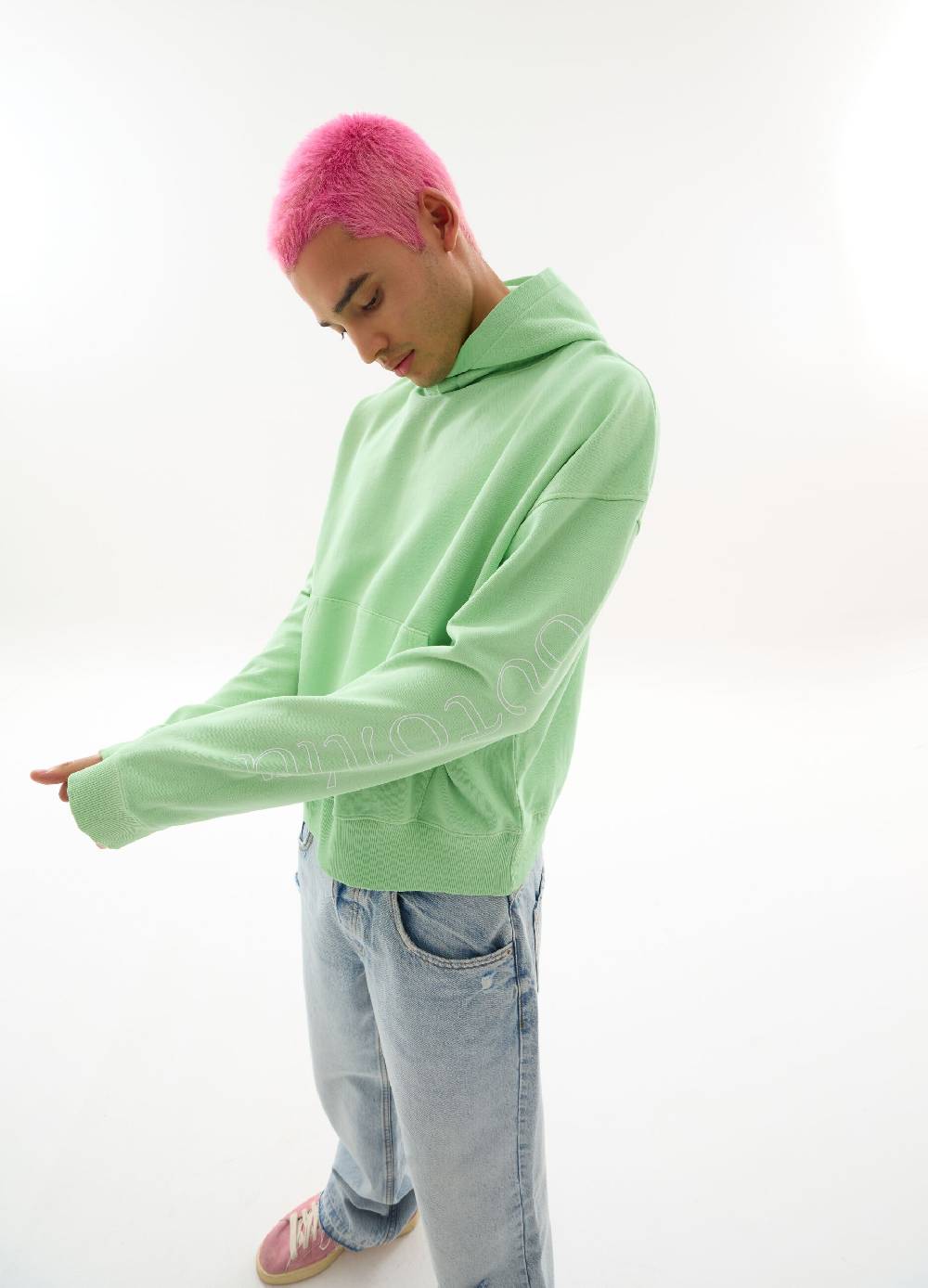 Ovs Graphic Light Hoodie Slime