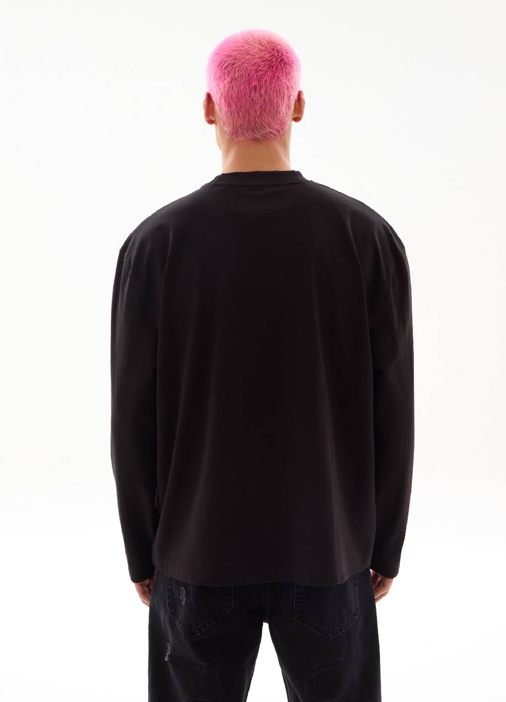 Ovs Graphic Long Sleeve T-Shirt Black