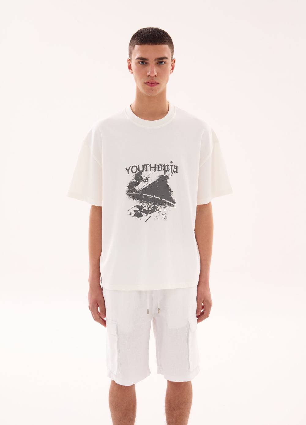 Ovs Graphic T-shirt Vintage White